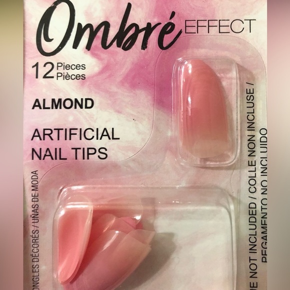 5pc almond shape ombre color effect press on nail extensions & nail glue FREE - Picture 4 of 9